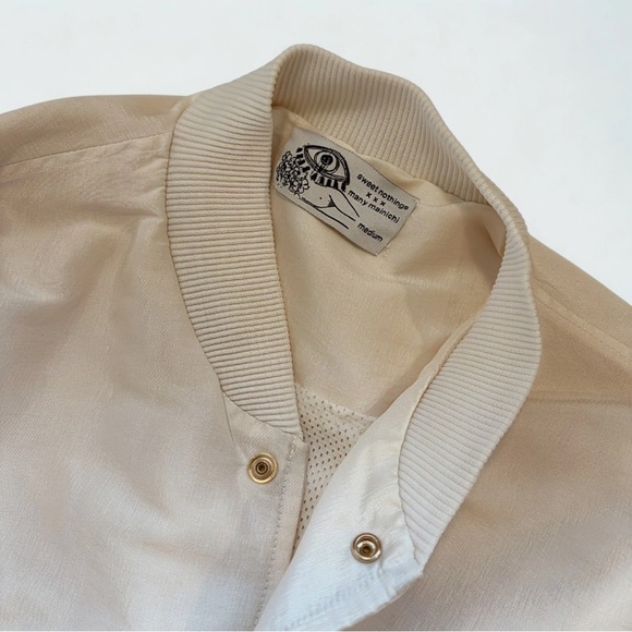 ☁️ Sweet Nothings by Many Mainichi  Oversized Bomber Jacket - Picture 7 of 8